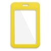 Billede af Gul 86x54 mm kortholder / bæreetui hård plast. Klarf for- og bagside (vandret / horisontal / landscape). 60270345