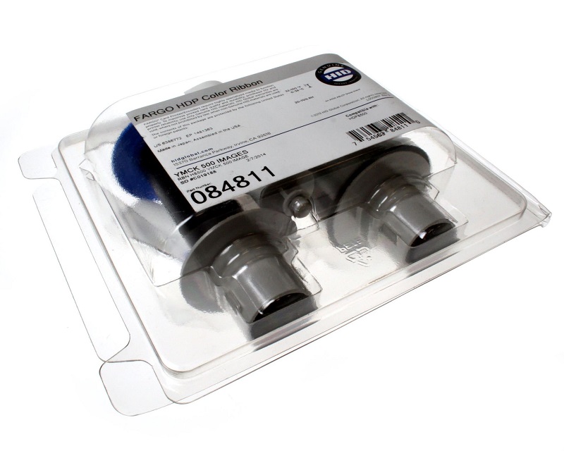 Picture of HID Fargo 84811 HDP8500 4-color ribbon (YMCK) - 500 print. Fargo 84811. FARGO84811